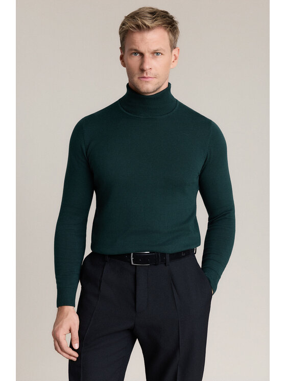 Lancerto Lancerto Sweter Jesse SW073226000047 Zielony Regular Fit