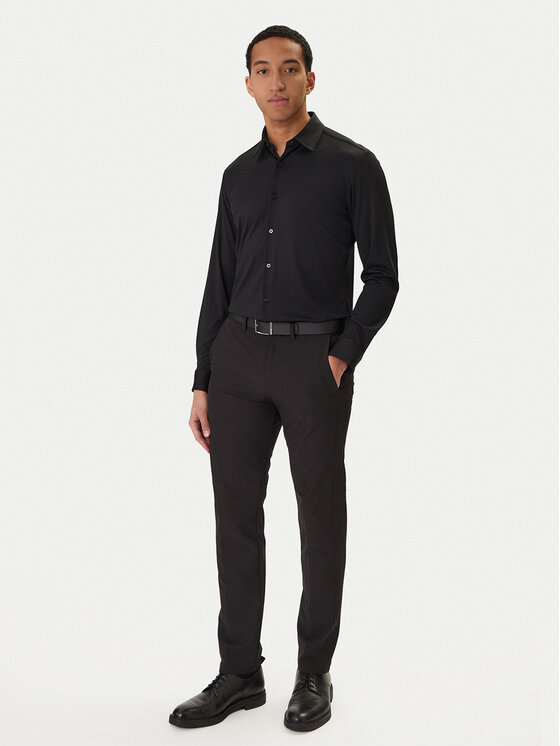 BOSS BOSS Särk P-Roan 50556796 Must Slim Fit