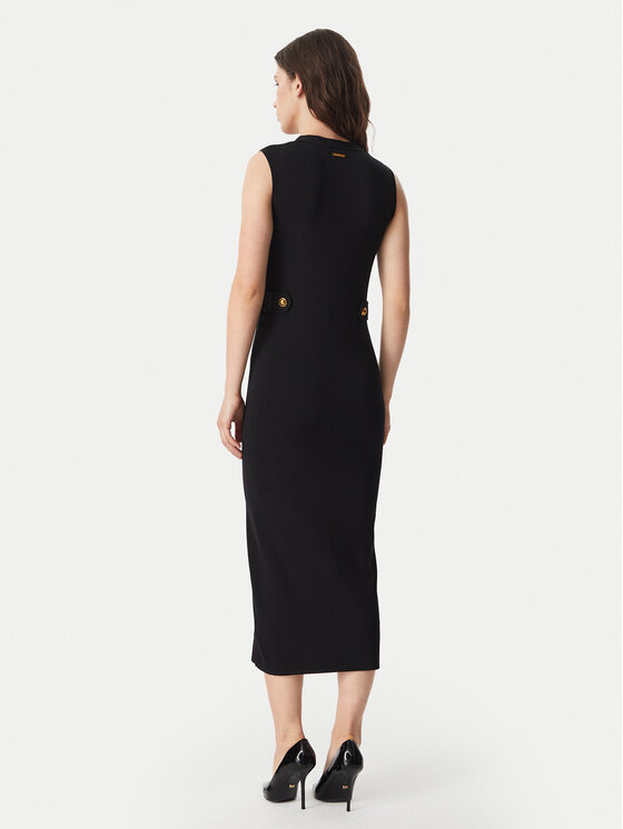 MICHAEL Michael Kors MICHAEL Michael Kors Kötött ruha MT683J25ZV Fekete Slim Fit