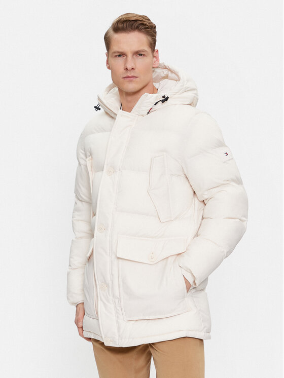 Tommy Hilfiger Tommy Hilfiger Télikabát Essential Rockie MW0MW33961 Fehér Regular Fit