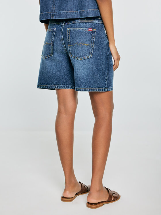 BIG STAR BIG STAR Szorty jeansowe SOLEIL Granatowy Regular Fit