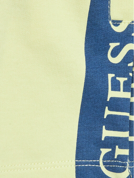 Guess Guess Szorty sportowe N3GD03 KA6R0 Żółty Relaxed Fit