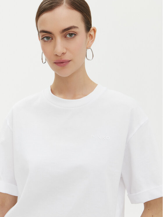 PINKO PINKO T-shirt 104882 A2HN Bijela Regular Fit