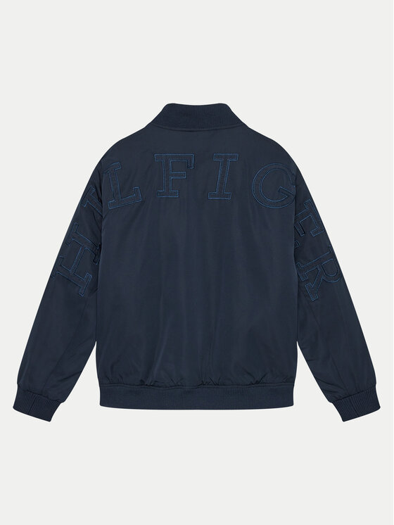 Tommy Hilfiger Tommy Hilfiger Kurtka bomber KB0KB09091 Granatowy Relaxed Fit