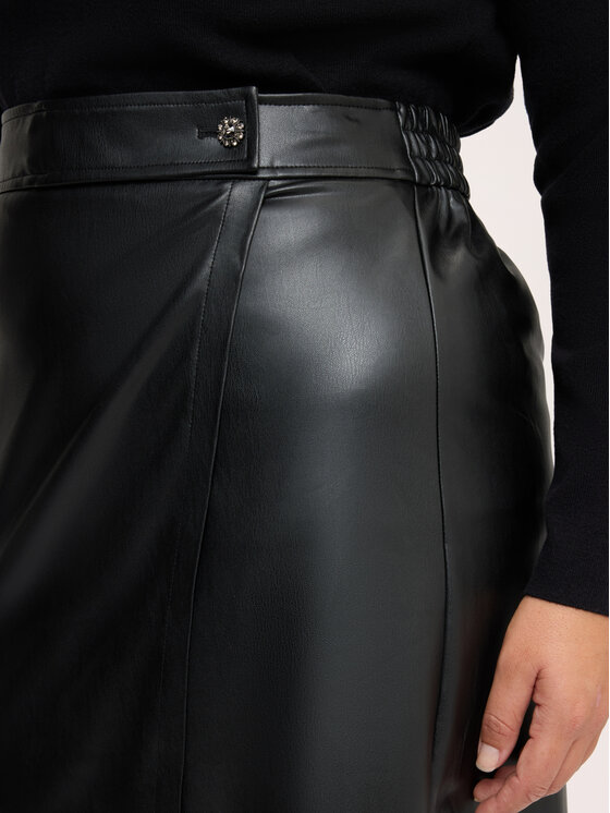 Fiorella Rubino Fiorella Rubino Spódnica midi 1300L000541N033 Czarny Baggy Fit
