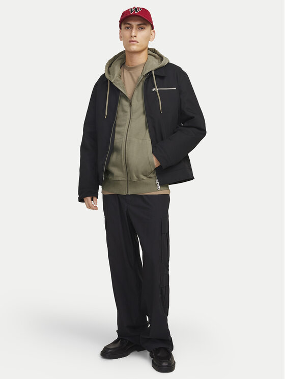 Jack & Jones Jack & Jones Majica dugih rukava Charge 12270279 Siva Loose Fit