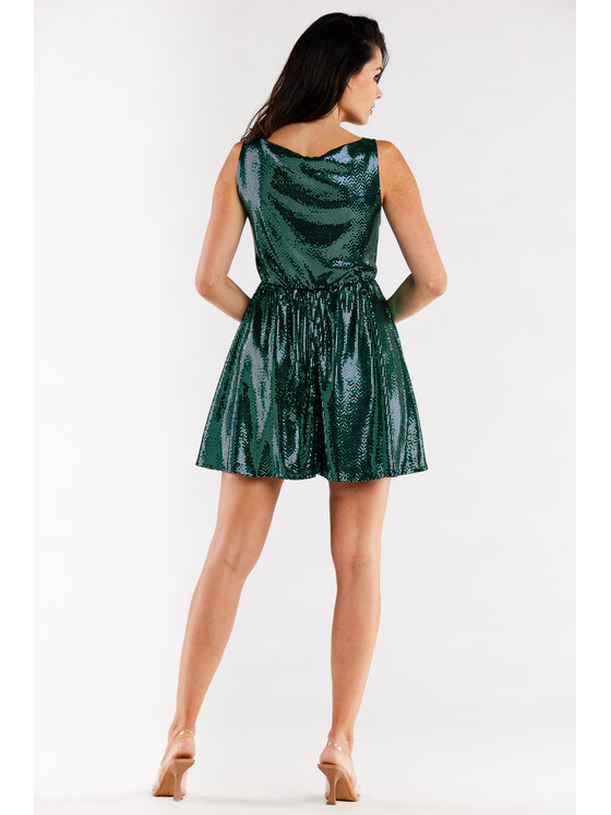 Awama Awama Abito da sera A562 Verde Basic Fit