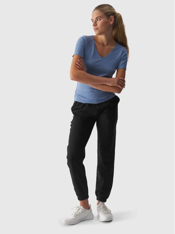 4F 4F T-shirt 4FAW24TTSHF1649-32S Blu Slim Fit