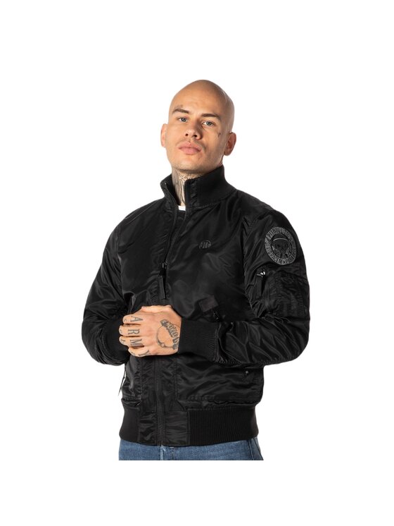 PITBULL PITBULL Kurtka przejściowa Kurtka Czarny Regular Fit