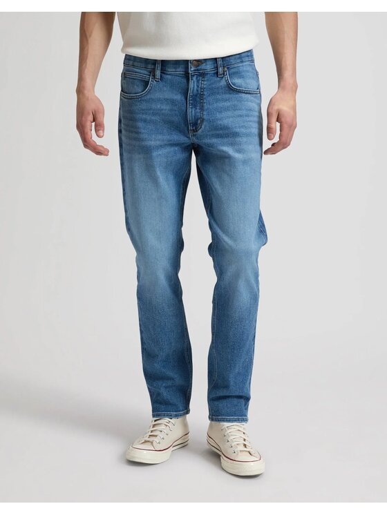 Lee Lee Jeansy DAREN ZIP FLY Niebieski Straight Fit