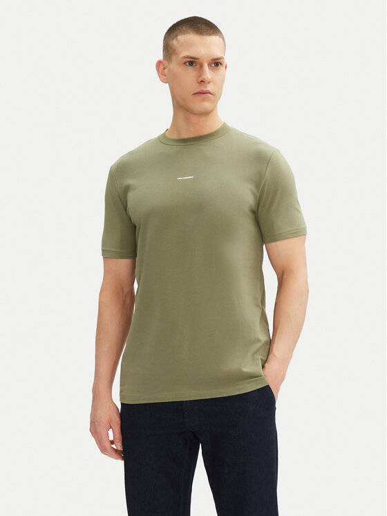 KARL LAGERFELD KARL LAGERFELD T-Shirt 755030 552235 Zielony Regular Fit