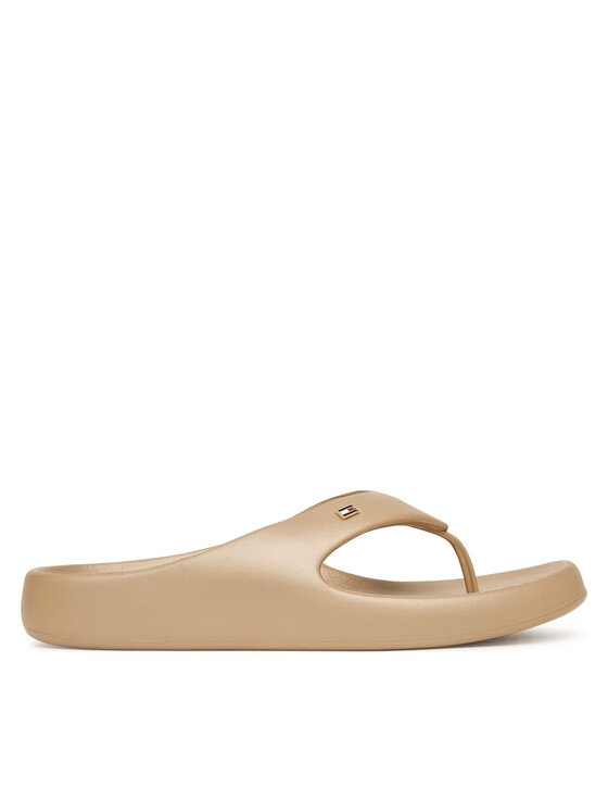 Tommy Hilfiger Tommy Hilfiger Джапанки Pearlized FW0FW09201 Бежов