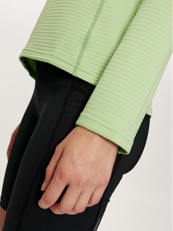 4F 4F Felpa tecnica 4FWAW24TFSWF411 Verde Regular Fit