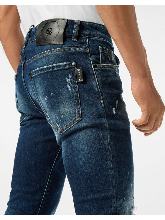 PHILIPP PLEIN PHILIPP PLEIN Jeansy 25869 Niebieski Straight Leg