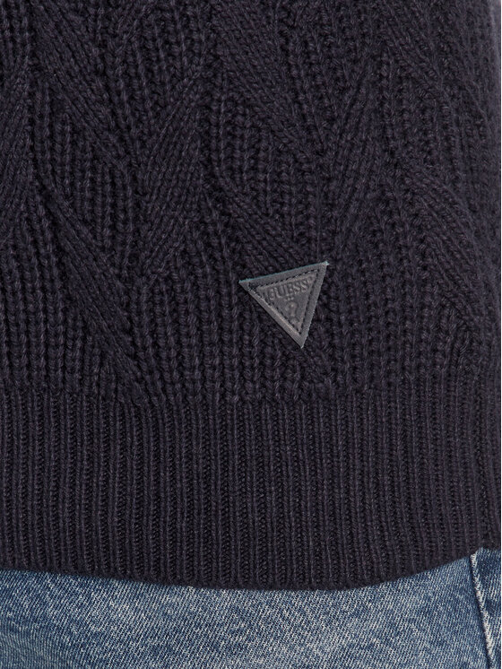 Guess Guess Džemperis M4BR19 Z3HD1 Tumši zils Regular Fit