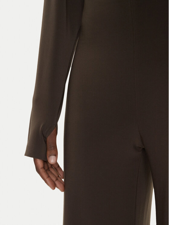 NORMA KAMALI NORMA KAMALI Гащеризон KK424JPLG63823 Кафяв Regular Fit