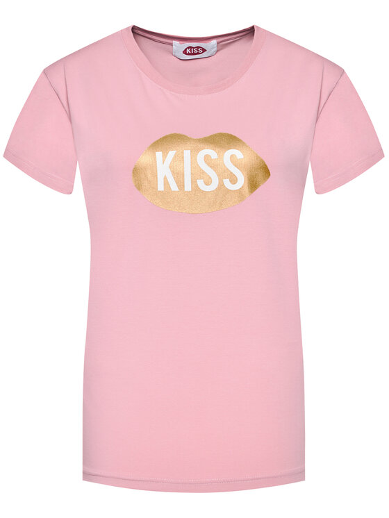 PLNY LALA PLNY LALA Футболка Kiss PL-KO-CL-00186 Рожевий Classic Fit