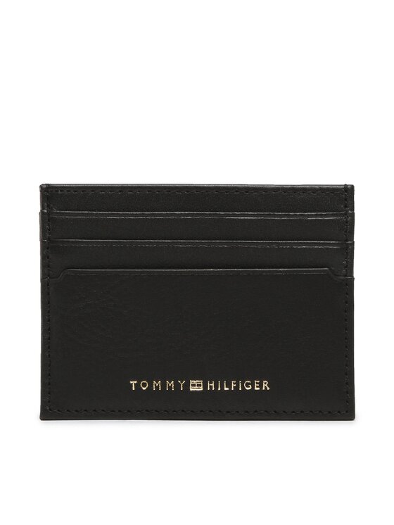 Tommy Hilfiger Etui za kreditne kartice Th Premium Cc Holder AM0AM10605 Črna