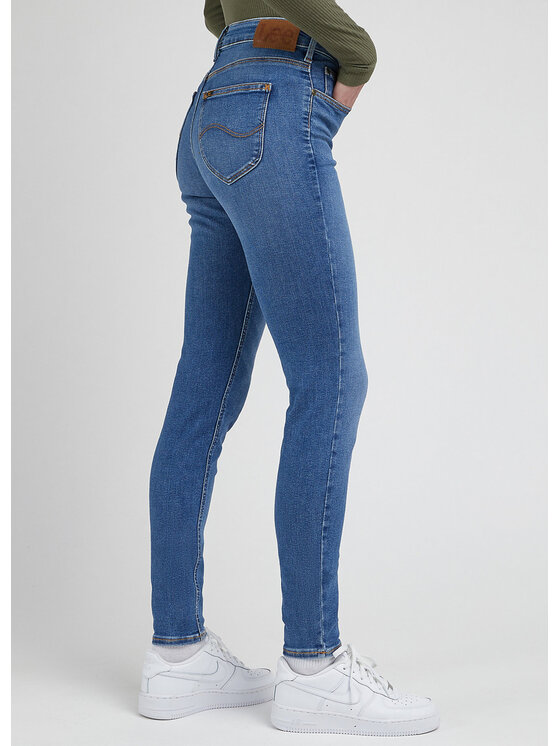 Lee Lee Jeansy FOREVERFIT Niebieski Skinny Fit