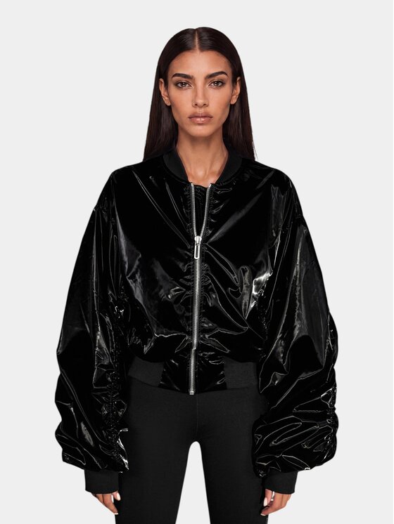 MADE BY SOCIETY MADE BY SOCIETY Kurtka anorak Jacheta RAVE - J27532 Czarny Basic Fit