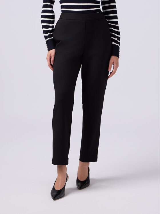 Oltre Oltre Pantaloni di tessuto P235J102249N033 Nero Boy Fit