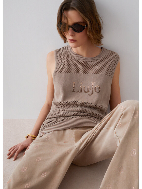 Liu Jo Liu Jo Maglione TA6112MS71G61412 Beige Regular Fit