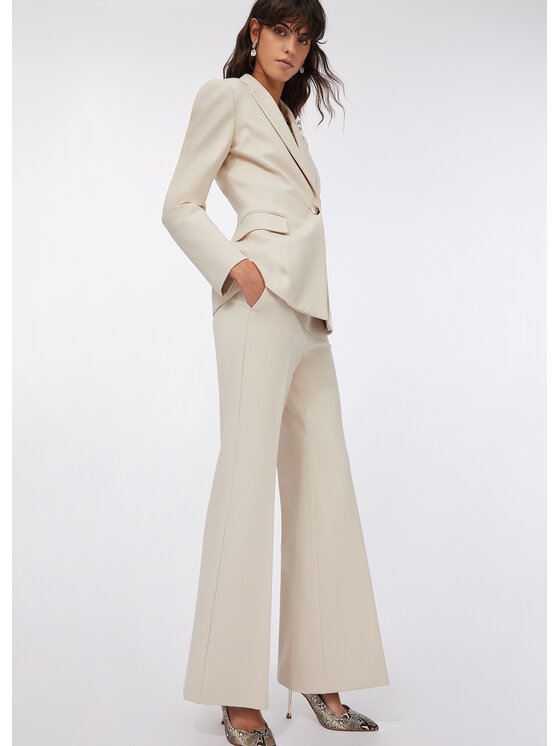 Liu Jo Liu Jo Pantaloni di tessuto CF5345J1857X071A Bianco Regular Fit