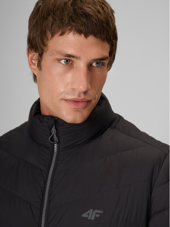 4F 4F Kurtka puchowa BASIC+ Czarny Regular Fit