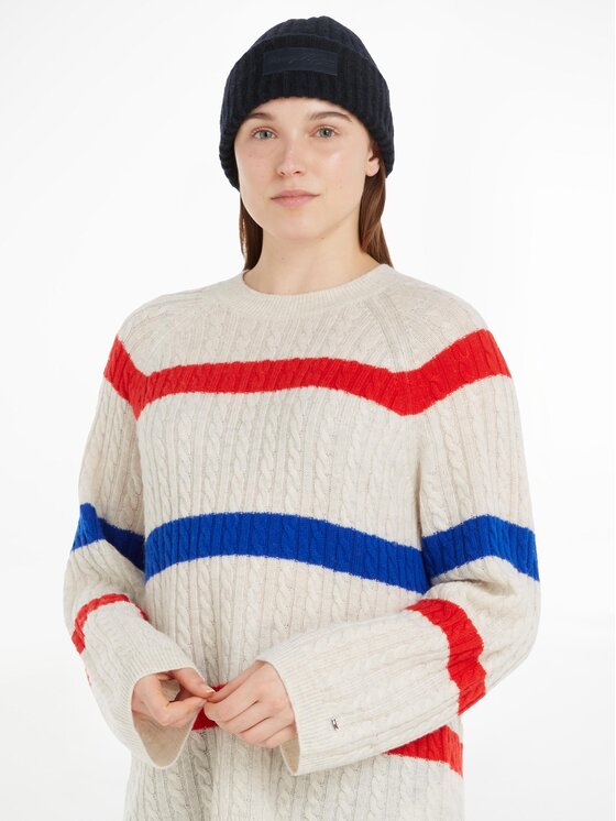 Tommy Hilfiger Tommy Hilfiger Шапкa Twist AW0AW15325 Cиній