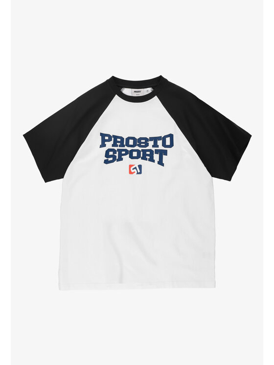 PROSTO. PROSTO. T-Shirt Harvard Biały Oversize