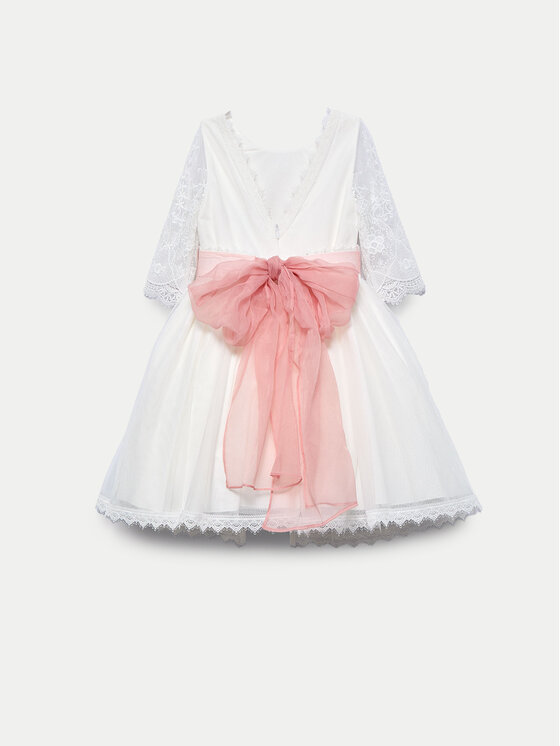 Abel & Lula Abel & Lula Sukienka elegancka 5041 Écru Regular Fit