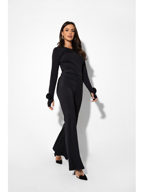 LilaLou LilaLou Blúzka Amber Čierna Slim Fit