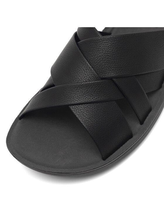 Lanetti Lanetti Pantoletten MSS20505-02 Schwarz