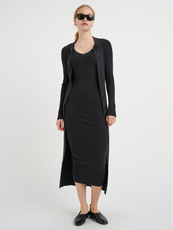 InWear Každodenné šaty Mowita 30108005 Čierna Tight Fit