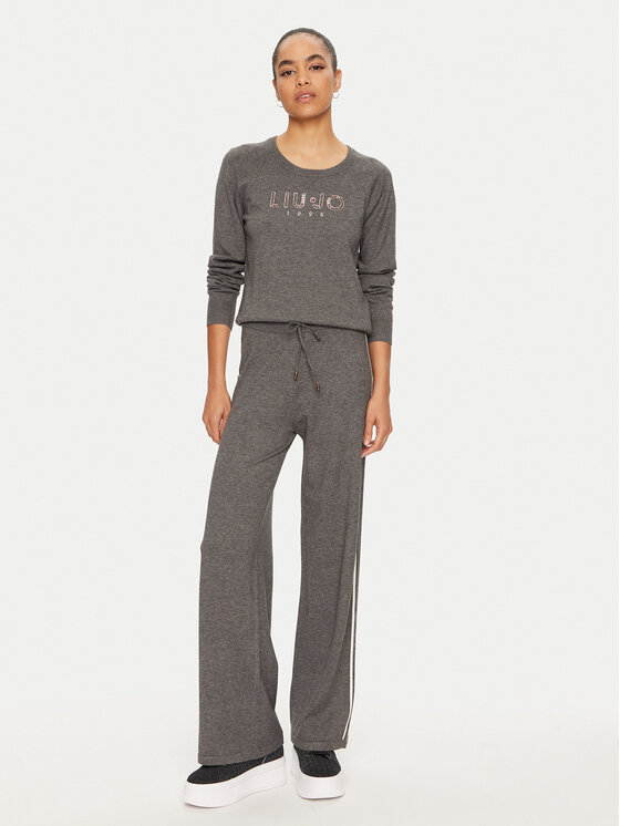 Liu Jo Sport Liu Jo Sport Пуловер TF4286 MS63L Сив Regular Fit