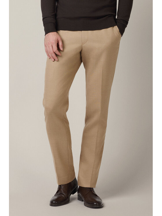 Lancerto Lancerto Spodnie materiałowe Artemio SP073225000012 Beżowy Slim Fit