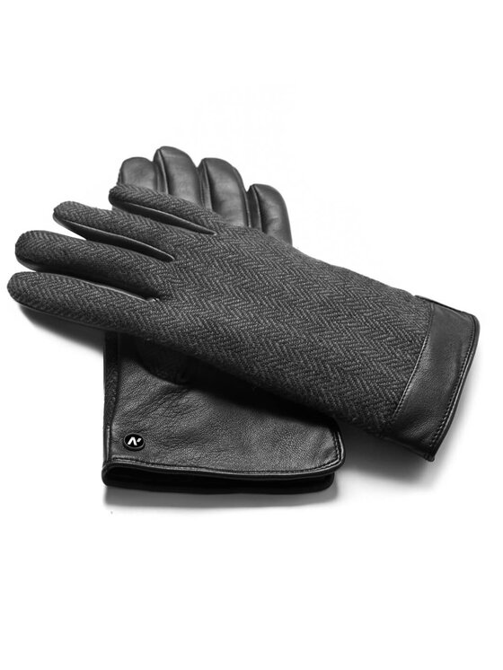 Rękawiczki Męskie napo gloves, Szare, napoGENT (Czarne/Szare) XL