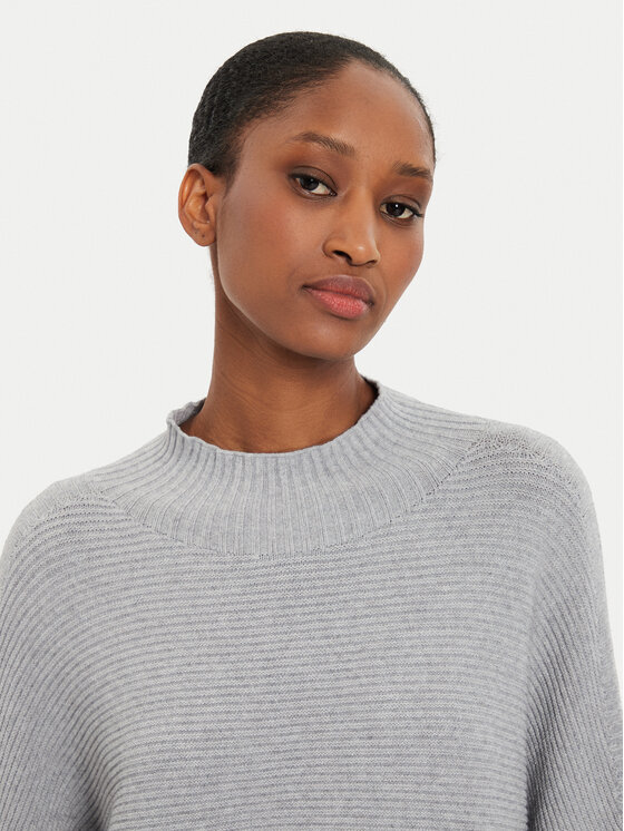 Kontatto Kontatto Rollkragenpullover 3M0213 Grau Relaxed Fit
