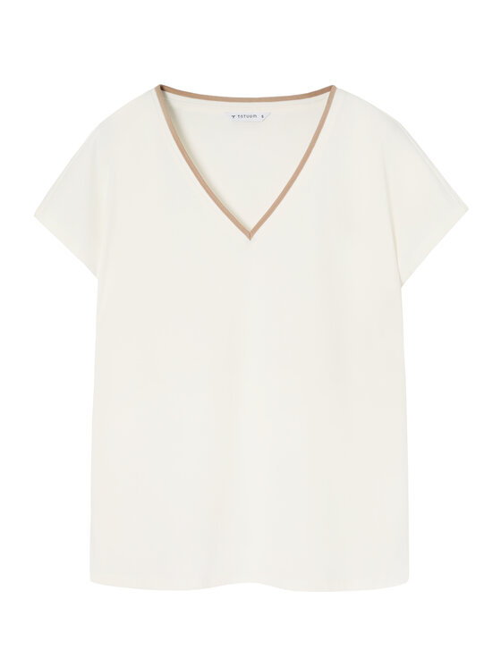 TATUUM Tatuum Bluzka LONA 1 Écru Loose Fit