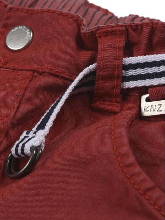 Kanz Kanz Spodnie materiałowe 1432454-2011 Czerwony Basic Fit