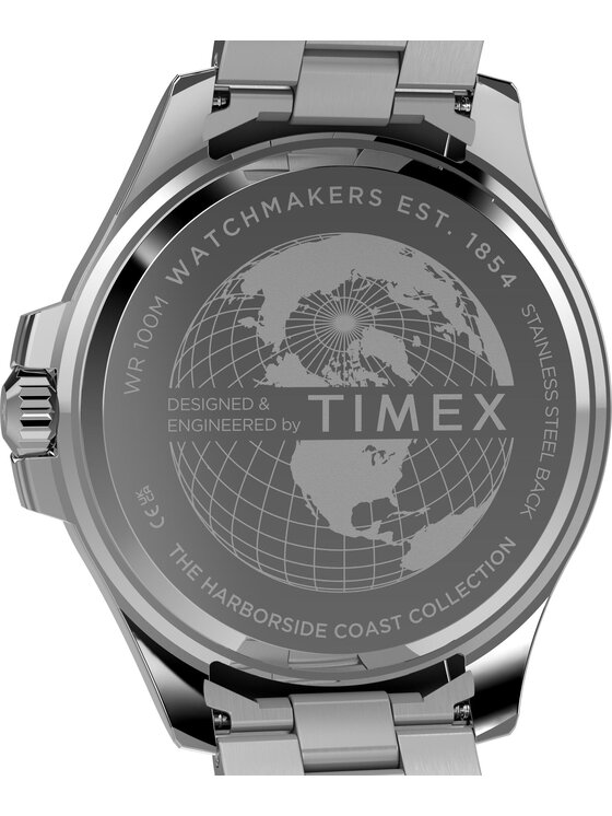 Timex Timex Zegarek TW2Y33300 Srebrny