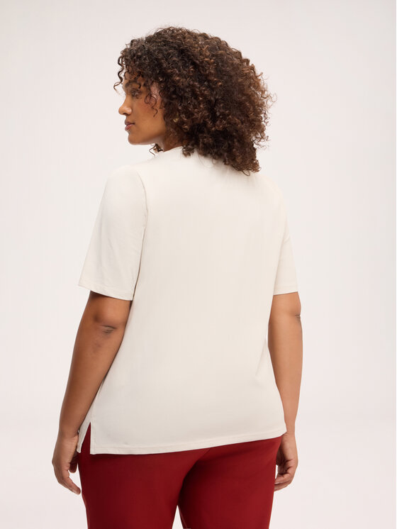 Fiorella Rubino Fiorella Rubino T-Shirt G00VL009628N011 Biały Regular Fit