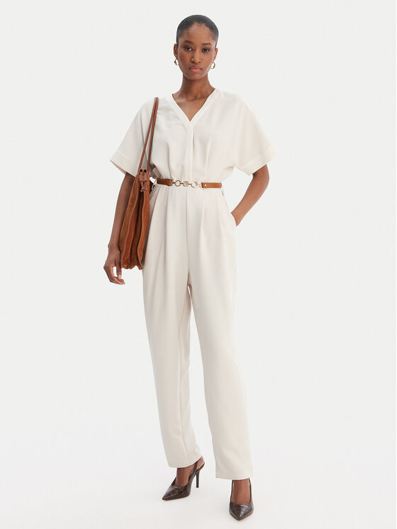 Fracomina Fracomina Jumpsuit FR25SO2004W47601 Beige Regular Fit