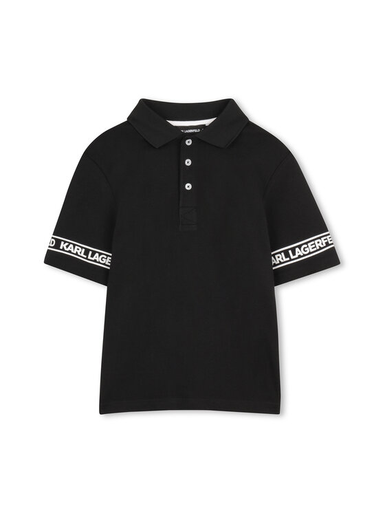 Karl Lagerfeld Kids Tricou polo Z31099 D Negru Regular Fit