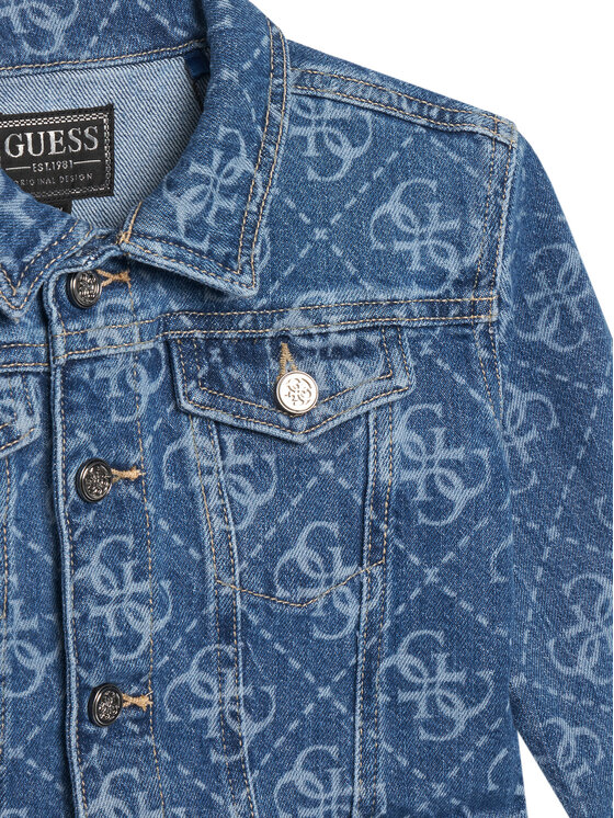 Guess Guess Jeansjacke K6RL06 D5FM0 Blau Regular Fit