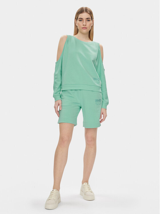 Liu Jo Liu Jo Majica dugih rukava MA4385 F0873 Zelena Regular Fit