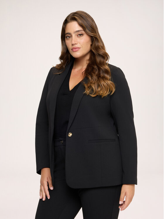 Fiorella Rubino Fiorella Rubino Marynarka Q047T000297N033 Czarny Regular Fit