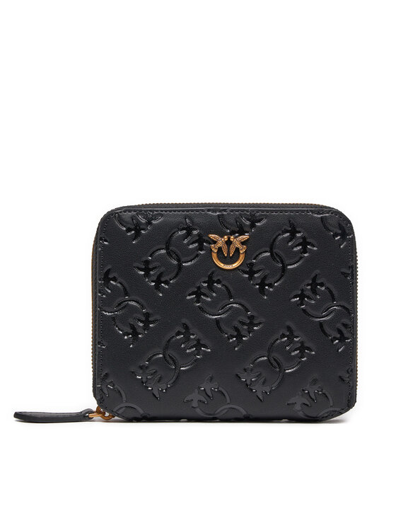 Pinko Portafoglio piccolo da donna Taylor Zip Around AI 24-25 PCPL 100249 A1YB Nero, taglia : OS