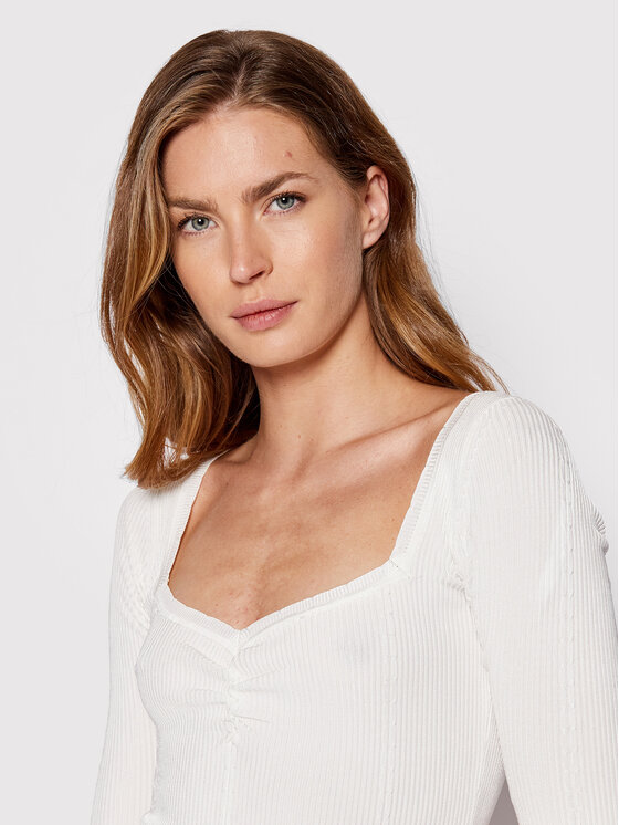 Guess Guess Sukienka codzienna W2YK53 Z30K0 Biały Flare Fit