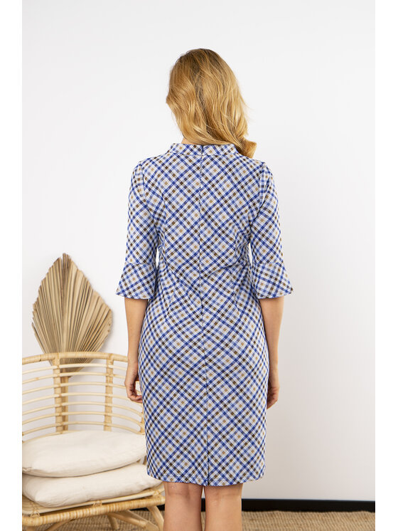 QUIOSQUE QUIOSQUE Každodenné šaty MIXECK DRESS Modrá Regular Fit
